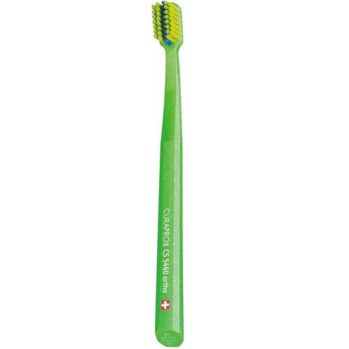 Curaprox CS 5460 Ortho Ultra Soft Toothbrush Πράσινο - Λαχανί Πολύ Μαλακή Οδοντόβουρτσα Κατάλληλη για Καθαρισμό Ορθοδοντικών Μηχανισμών 1 Τεμάχιο